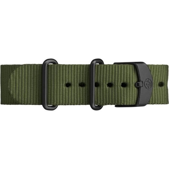 Men's Expedition Scout 40mm Watch –Black Case Black Dial with Green Fabric Strap - Picture 3 of 4